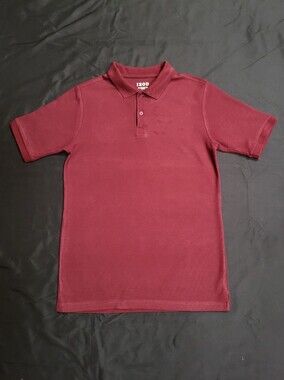 Izod Maroon Collar Polo Shirt Kids Size XL (18-20)